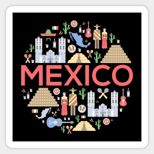 Mexico doodle concept Sticker